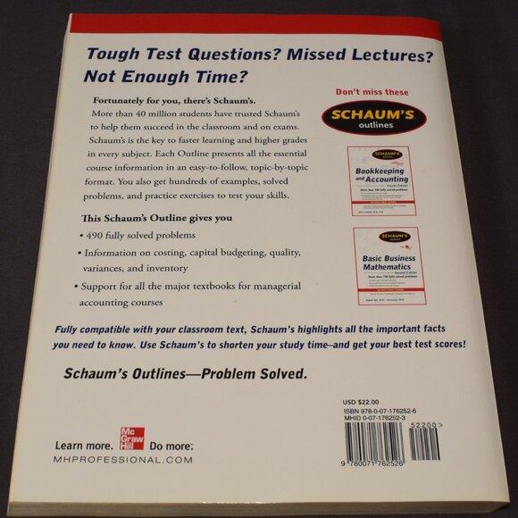 Managerial Accounting 2nd Edition Shim Siegel Reference Text Book MBA Very Good - Picture 3 of 14